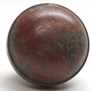 Antique Basic Round Bronze Single Passage Door Knob