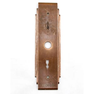 Art Deco Armor Brass Arrow Elevator Button Plate