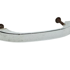 Vintage 4 in. Chrome Classic Bridge Drawer Pull