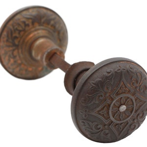 Pair of Cast Iron Corbin Classic Entry Door Knobs