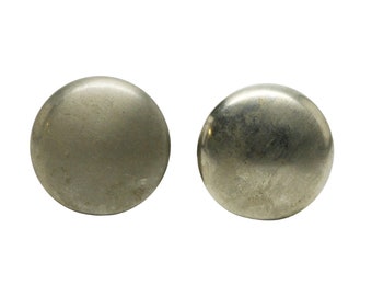 Pair of 1 in. Round Nickel Drawer Cabinet Knobs