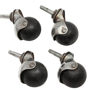 Set of 4 Steel Caster Wheels