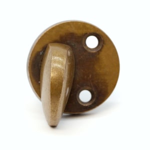 Antique Bronze Round Thumb Lock Latch