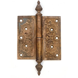 Antique 5 x 5 Victorian Bronze Door Butt Hinge