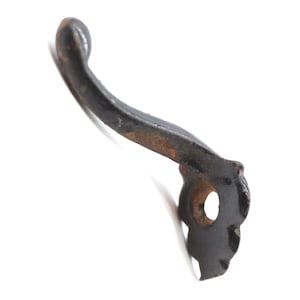 Antique Petite One Arm Cast Iron Wall Hook