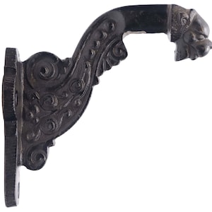 Repro Black Cast Iron Staircase Railing Bracket