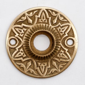 Antique 2 in. Bronze Aesthetic 6 Fold Door Rosette