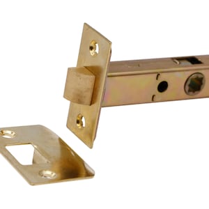 New Brass Plated Steel Mortise Door Latch