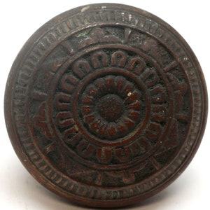 Antique 1880s Norwich Vernacular Bronze Passage Door Knob