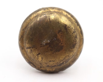 Vintage 1,25 Zoll Rund Messing Schubladenschrank Knauf