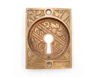 Antique Brass Aesthetic Pocket Door Recessed Pull