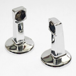 Vintage Hoover Chrome Surface Mount Towel Brackets