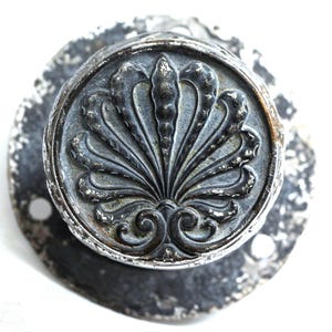 Antique 1910s Acanthus Leaf Sargent Door Knob & Rosette