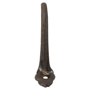 Antique One Arm 2.5 in. Cast Iron Wall Hook