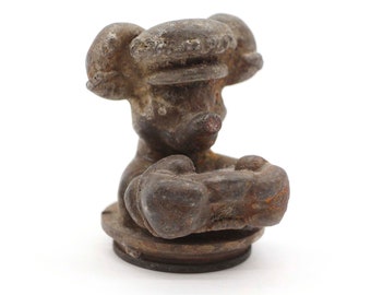 Vintage gietijzeren Mickey Mouse industriële mal