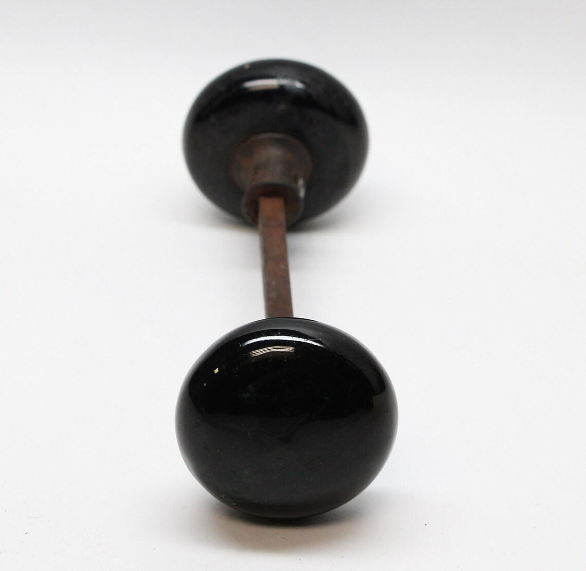 Antique Black Porcelain Knobs Etsy