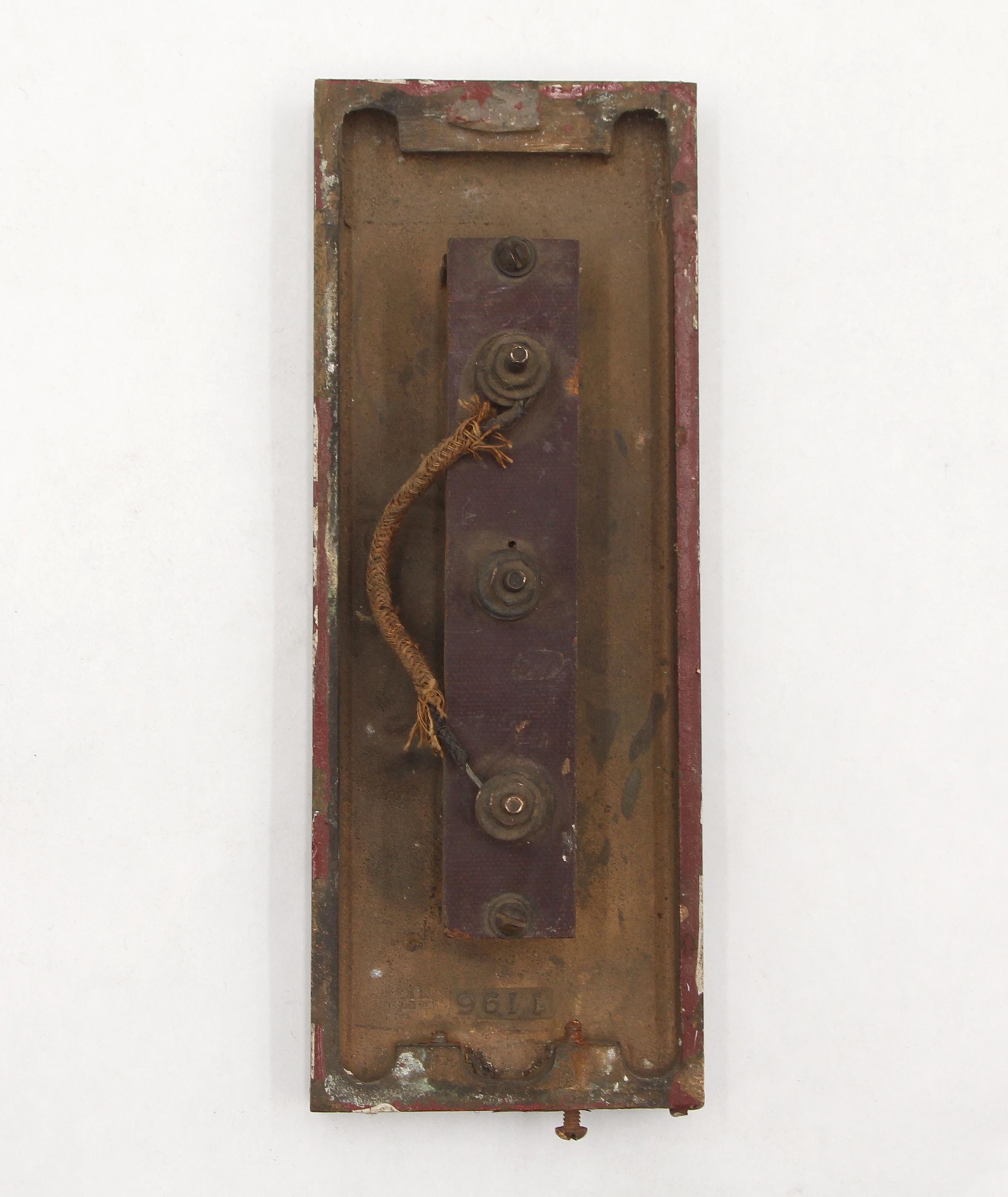 1930 年代のブロンズ製エレベーター上下ボタンプレート - Etsy 日本