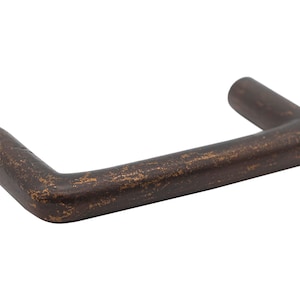 Modern Darkened Bronze 4.5 in. Bridge Drawer Pull