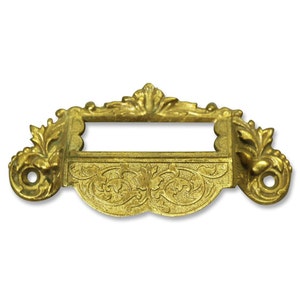 Victorian Apothecary Cabinet Bin Pull with Slot