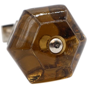 Vintage 1.75 in. Dark Amber Drawer Cabinet Knob
