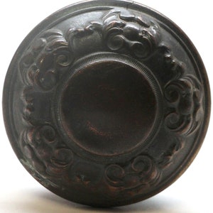 Antique 1920s Yale & Towne Nubian Bronze Passage Door Knob