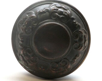 Antique 1920s Yale & Towne Nubian Bronze Passage Door Knob