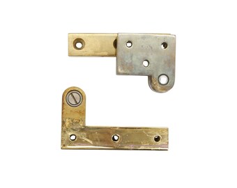 Pair of 2.5 in. Polished Brass Right Swinging Door Pivot Hinges