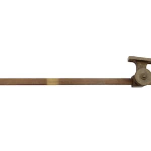 Antique 13 in. Bronze Casement Window Closer