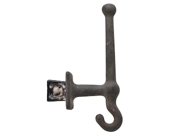 Antike Gusseisen schwere industrielle Unterputz Wandhaken