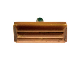 Vintage Mid Century Orange Bakelite Bridge Drawer Pull