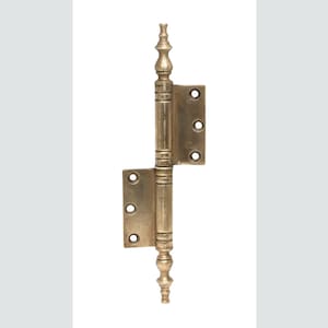 Traditional Brass Flag Left Antique Door Hinge