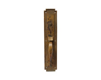 Antike 17 in. Sargent Art Deco Bronze Türgriff