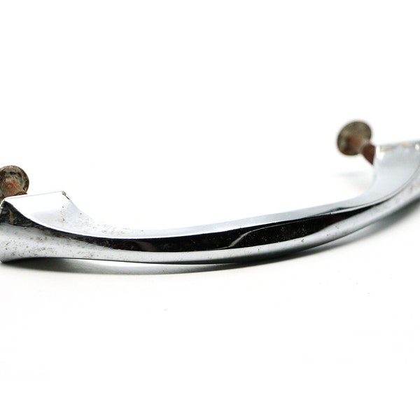 Vintage 4.5 in. Art Deco Chrome Drawer Cabinet Bridge Pull