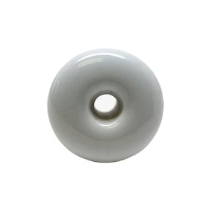 Vintage White Round Ceramic 1.25 in. Drawer Cabinet Knob