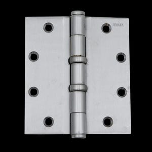 Zabytkowy zawias drzwiowy Stanley chromowany 5 x 4,5