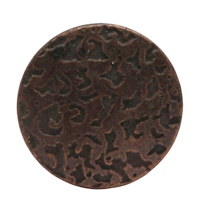 1.125 in. Brass Textured Drawer Cabinet Knob
