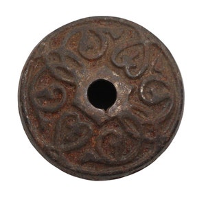 Antique Cast Iron 1.25 in. Victorian Drawer Cabinet Knob