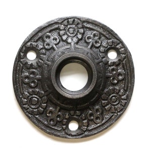 Cast Iron Floral Reproduction Door Rosette