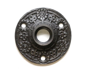 Cast Iron Floral Reproduction Door Rosette