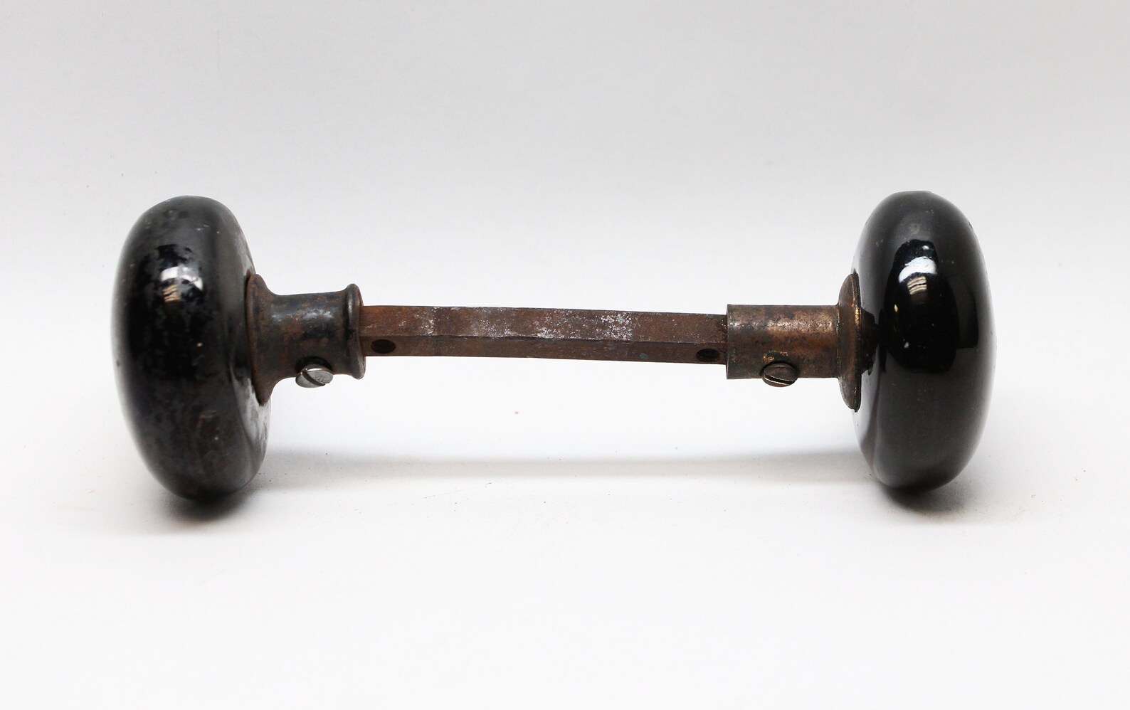 Antique Black Porcelain Knobs Etsy