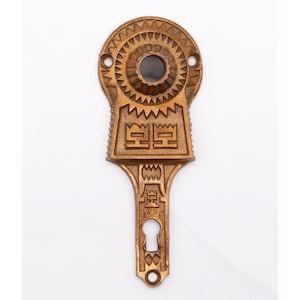 Antique 5.5 in. Aesthetic Bronze Door Back Plate with Keyhole