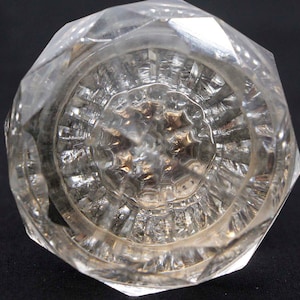 Antique Cut Crystal Glass 3 in. Door Knob