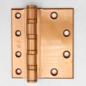 Old New Brass 5 x 4.5 McKinney Door Hinge with Half Mortise