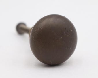 Vintage 0.875 in. Brass Round Drawer Cabinet Knob