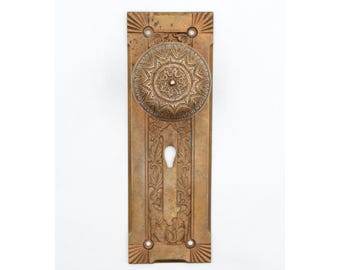 Antieke Corbin bronzen sierdeurknopset
