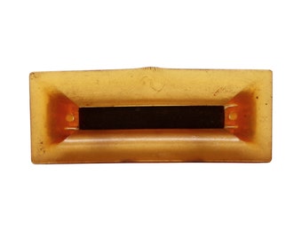 Vintage 4 in. Mid Century Plastic Orange Drawer Pull