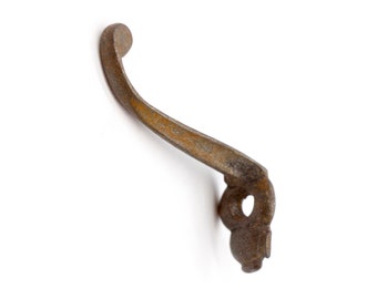 Antiker kleiner Gusseisen 1 Arm Antiker Wandhaken