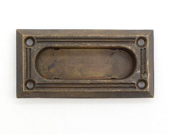 Art Deco Brass Yale & Towne Recessed Window Sash Lift