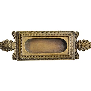 Antique Neoclassical Brass Window Sash Lift