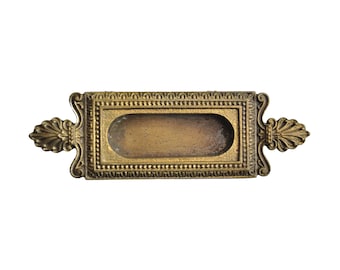 Antique Neoclassical Brass Window Sash Lift
